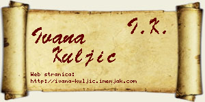Ivana Kuljić vizit kartica